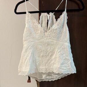 American Eagle Outfitters White Lace Camisole